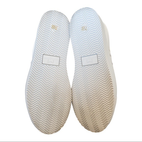 MARC FISHER LTD Calla Woven Leather Slip-On Sneakers in White - Picture 5 of 7